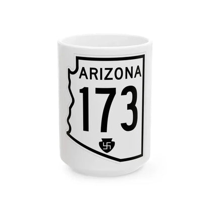 Arizona 173 1956 (Arizona) (Road Sign) White Coffee Mug 15oz - Go Mug Yourself