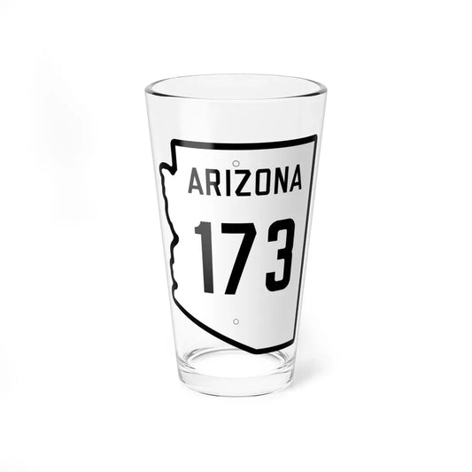 Arizona 173 Pre-1956 (Arizona) (Road Sign) Pint Glass 16oz 16oz - Go Mug Yourself