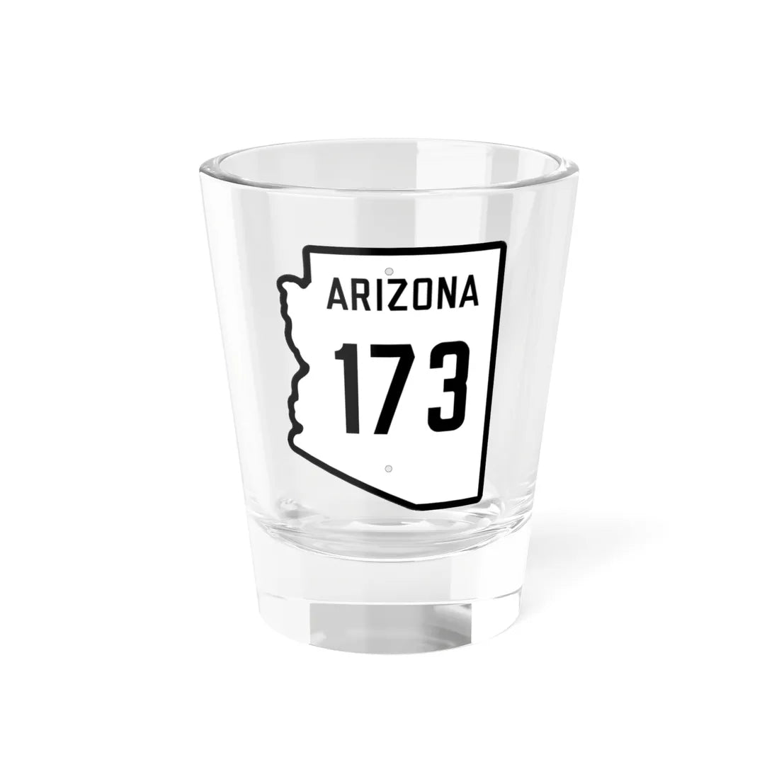 Arizona 173 Pre-1956 (Arizona) (Road Sign) Shot Glass 1.5oz 1.5oz - Go Mug Yourself