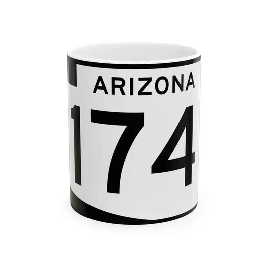 Arizona 174 (Arizona) (Road Sign) White Coffee Mug 11oz - Go Mug Yourself