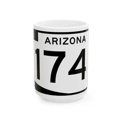 Arizona 174 (Arizona) (Road Sign) White Coffee Mug - Go Mug Yourself
