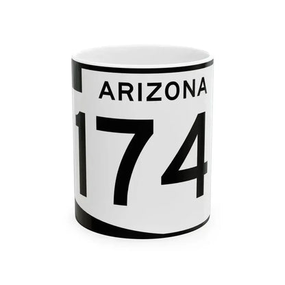 Arizona 174 (Arizona) (Road Sign) White Coffee Mug - Go Mug Yourself