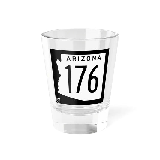 Arizona 176 1963 (Arizona) (Road Sign) Shot Glass 1.5oz 1.5oz - Go Mug Yourself