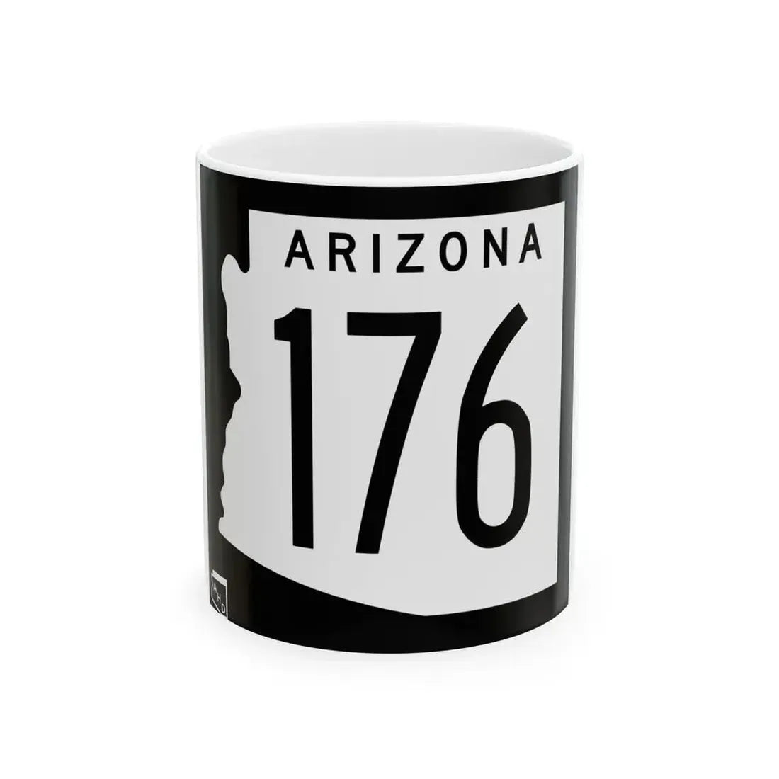 Arizona 176 1963 (Arizona) (Road Sign) White Coffee Mug 11oz - Go Mug Yourself
