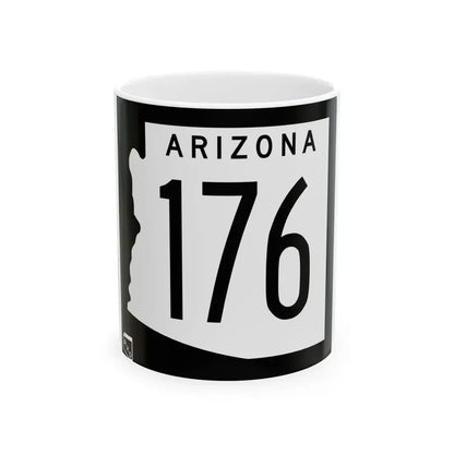 Arizona 176 1963 (Arizona) (Road Sign) White Coffee Mug 11oz - Go Mug Yourself