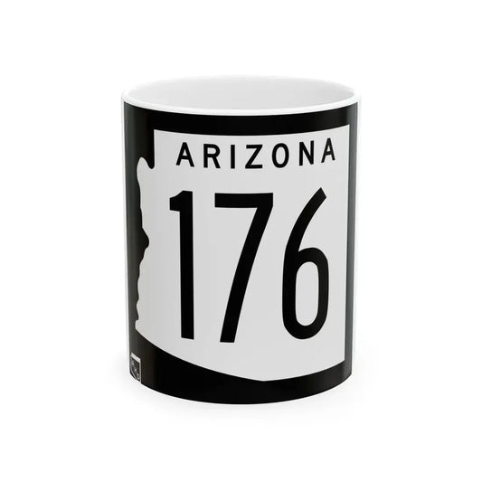 Arizona 176 1963 (Arizona) (Road Sign) White Coffee Mug 11oz - Go Mug Yourself
