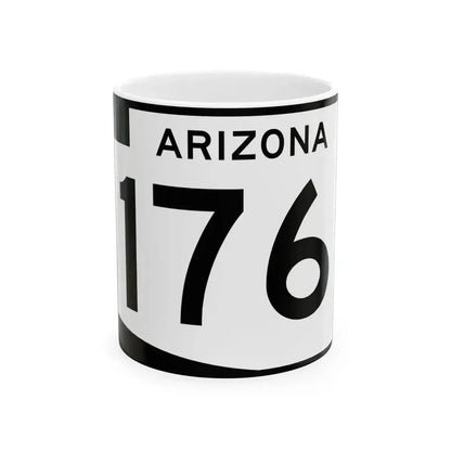 Arizona 176 (Arizona) (Road Sign) White Coffee Mug 11oz - Go Mug Yourself