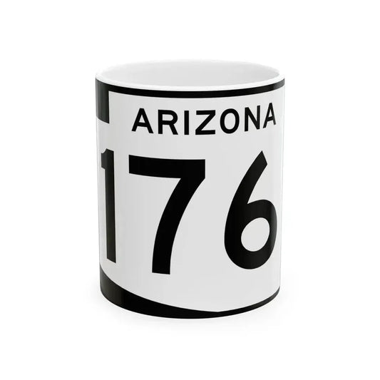 Arizona 176 (Arizona) (Road Sign) White Coffee Mug 11oz - Go Mug Yourself