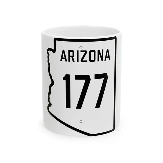 Arizona 177 1941 (Arizona) (Road Sign) White Coffee Mug 11oz - Go Mug Yourself