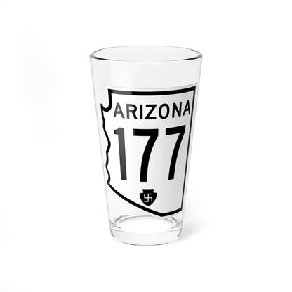 Arizona 177 1956 (Arizona) (Road Sign) Pint Glass 16oz 16oz - Go Mug Yourself