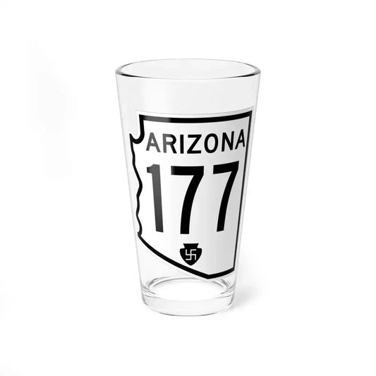 Arizona 177 1956 (Arizona) (Road Sign) Pint Glass 16oz 16oz - Go Mug Yourself