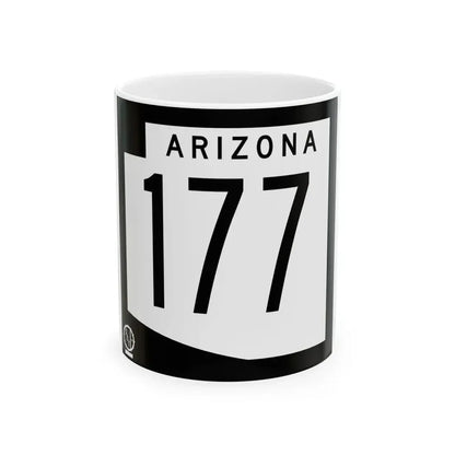 Arizona 177 1978 (Arizona) (Road Sign) White Coffee Mug 11oz - Go Mug Yourself