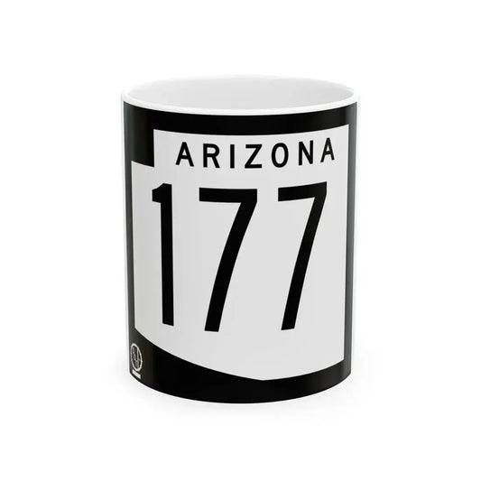 Arizona 177 1978 (Arizona) (Road Sign) White Coffee Mug 11oz - Go Mug Yourself