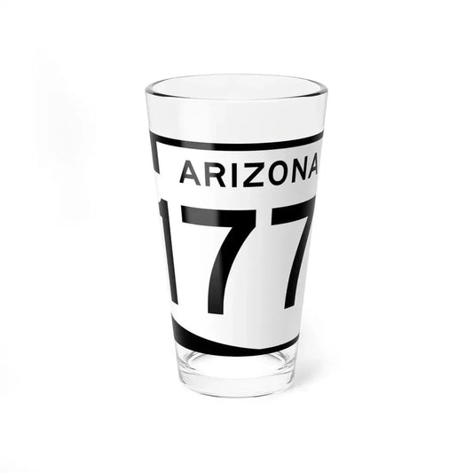 Arizona 177 (Arizona) (Road Sign) Pint Glass 16oz 16oz - Go Mug Yourself