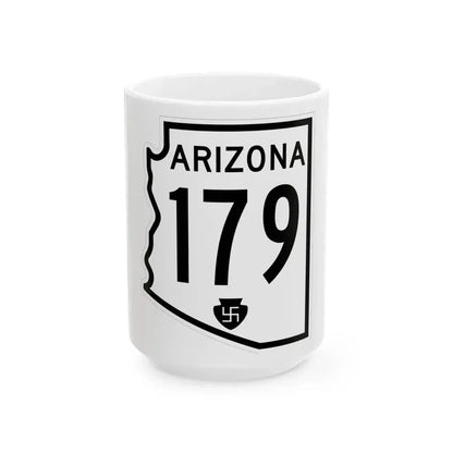 Arizona 179 1956 (Arizona) (Road Sign) White Coffee Mug 15oz - Go Mug Yourself
