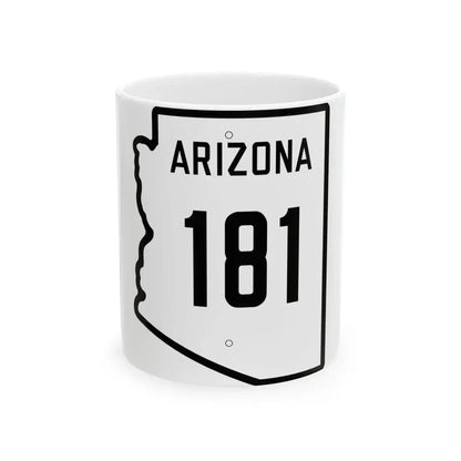 Arizona 181 1941 (Arizona) (Road Sign) White Coffee Mug 11oz - Go Mug Yourself