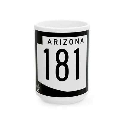 Arizona 181 1978 (Arizona) (Road Sign) White Coffee Mug 15oz - Go Mug Yourself