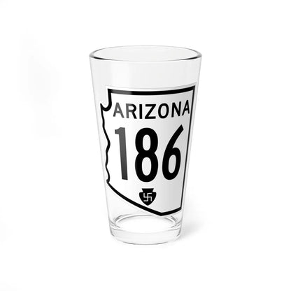 Arizona 186 1956 (Arizona) (Road Sign) Pint Glass 16oz 16oz - Go Mug Yourself