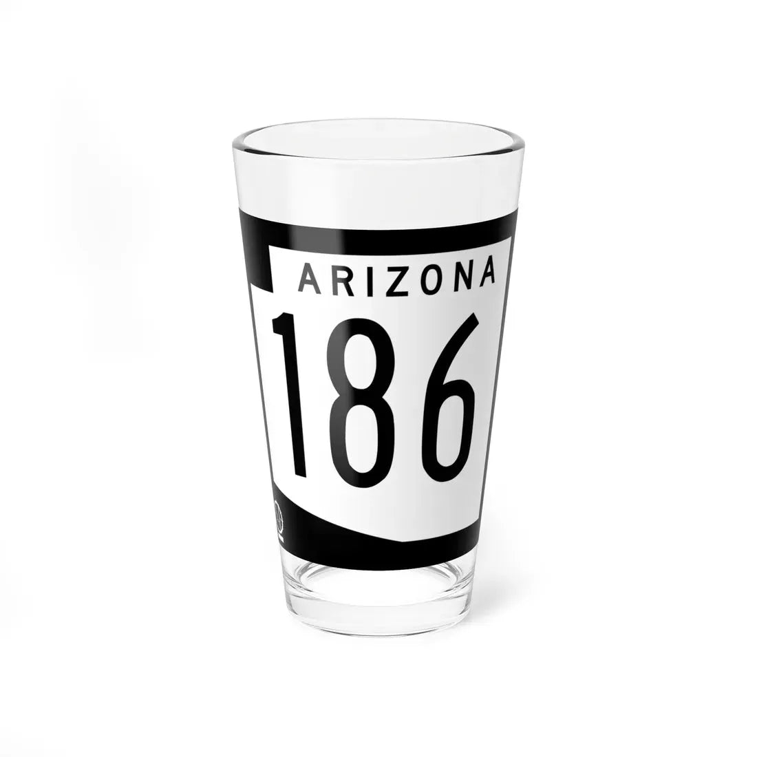 Arizona 186 1978 (Arizona) (Road Sign) Pint Glass 16oz 16oz - Go Mug Yourself