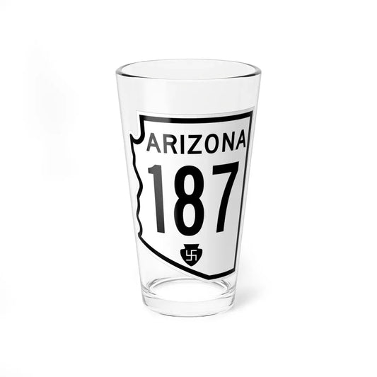 Arizona 187 1956 (Arizona) (Road Sign) Pint Glass 16oz 16oz - Go Mug Yourself