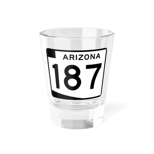 Arizona 187 (Arizona) (Road Sign) Shot Glass 1.5oz 1.5oz - Go Mug Yourself