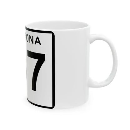 Arizona 187 (Arizona) (Road Sign) White Coffee Mug - Go Mug Yourself