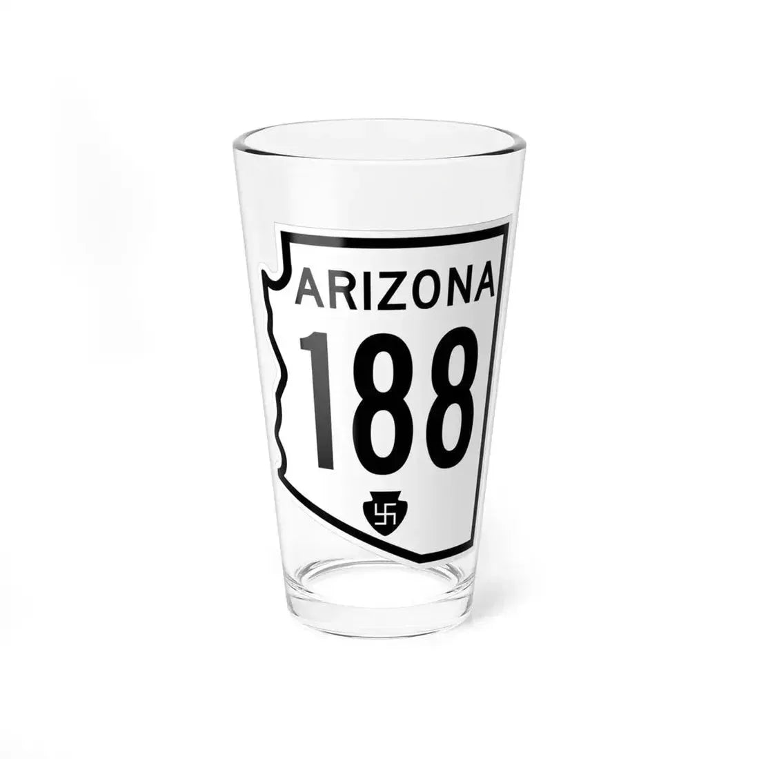 Arizona 188 1956 (Arizona) (Road Sign) Pint Glass 16oz 16oz - Go Mug Yourself