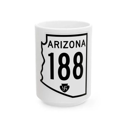 Arizona 188 1956 (Arizona) (Road Sign) White Coffee Mug - Go Mug Yourself