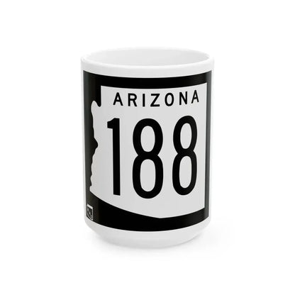 Arizona 188 1963 (Arizona) (Road Sign) White Coffee Mug 15oz - Go Mug Yourself