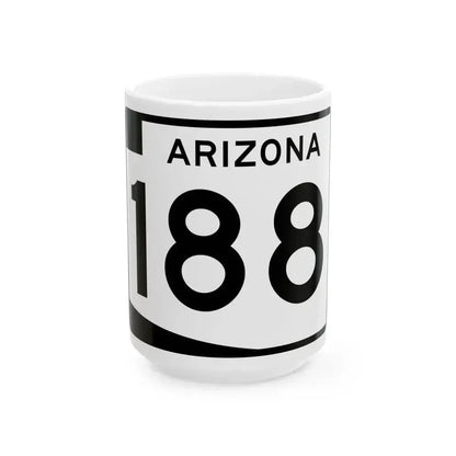 Arizona 188 (Arizona) (Road Sign) White Coffee Mug 15oz - Go Mug Yourself