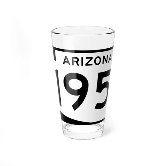 Arizona 195 (Arizona) (Road Sign) Pint Glass 16oz 16oz - Go Mug Yourself