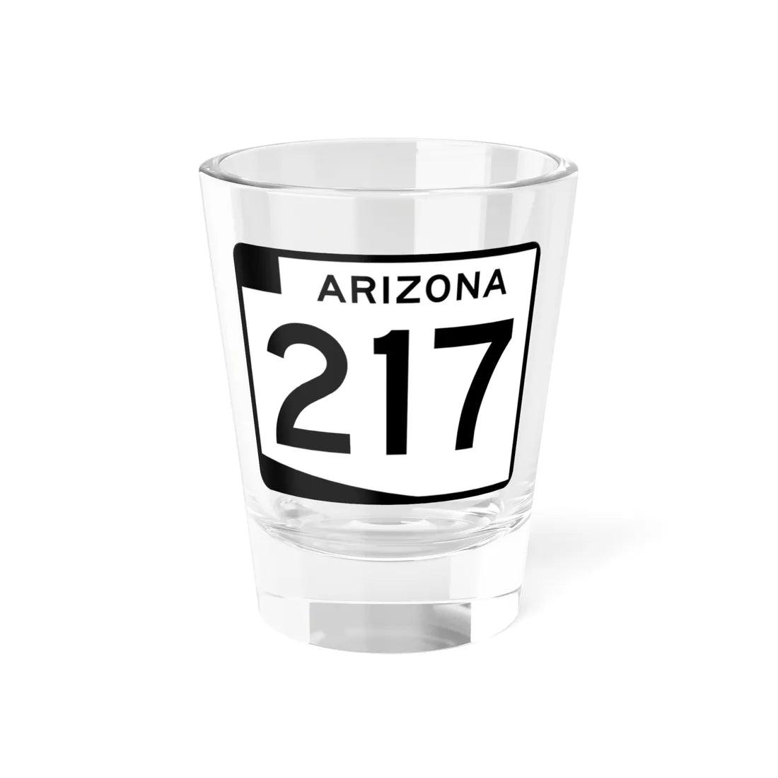 Arizona 217 (Arizona) (Road Sign) Shot Glass 1.5oz 1.5oz - Go Mug Yourself