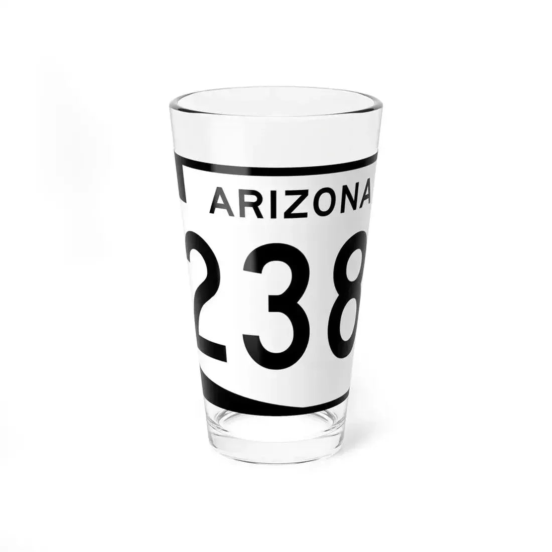 Arizona 238 (Arizona) (Road Sign) Pint Glass 16oz 16oz - Go Mug Yourself