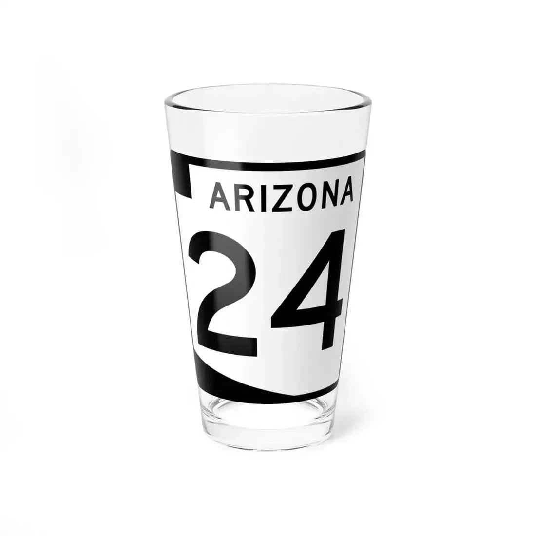 Arizona 24 (Arizona) (Road Sign) Pint Glass 16oz 16oz - Go Mug Yourself