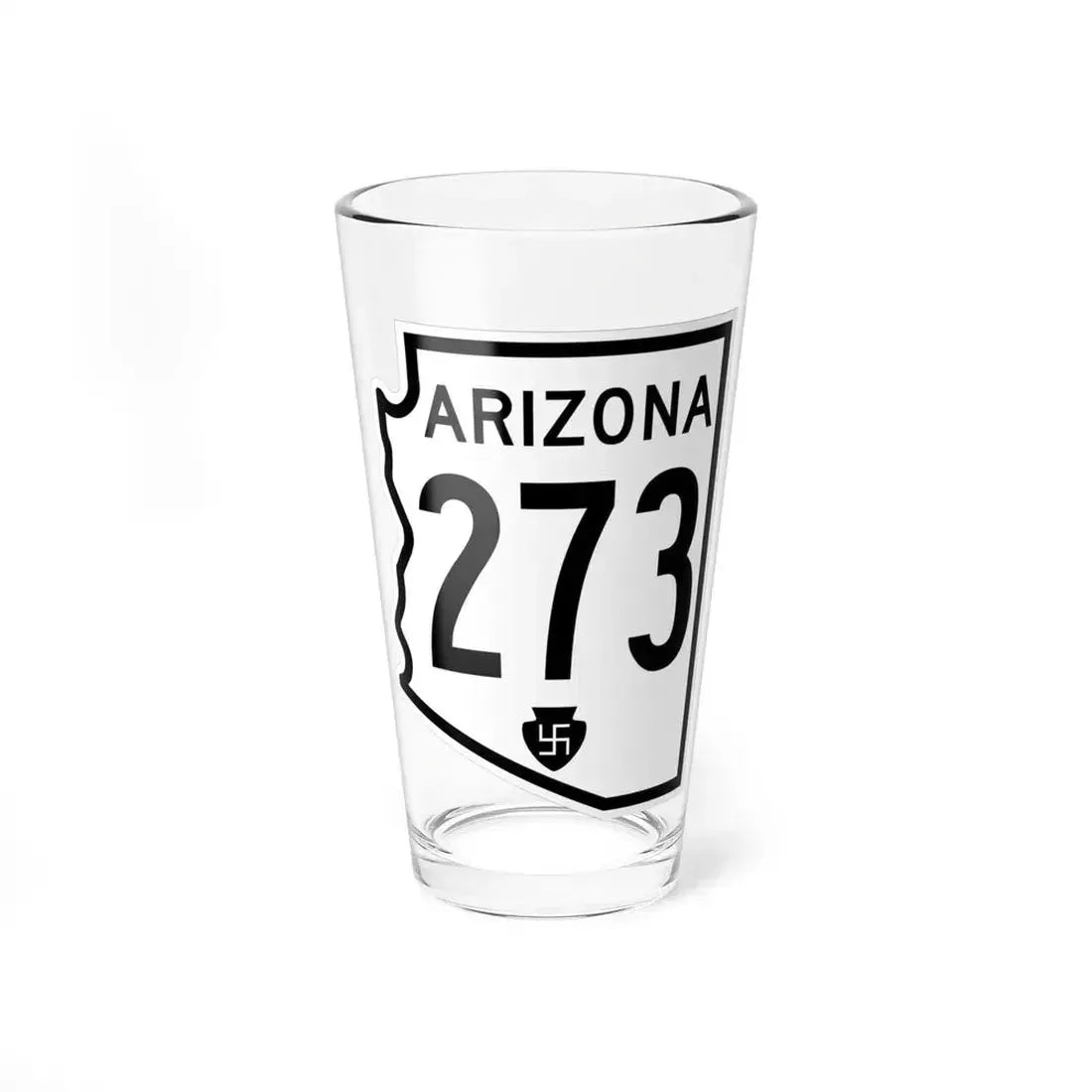 Arizona 273 1956 (Arizona) (Road Sign) Pint Glass 16oz 16oz - Go Mug Yourself