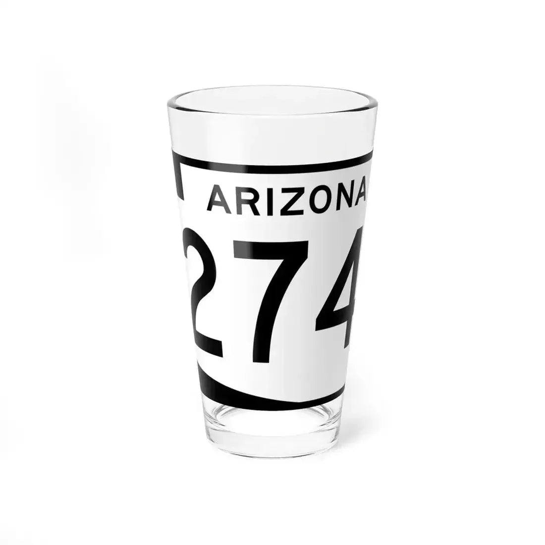 Arizona 274 (Arizona) (Road Sign) Pint Glass 16oz 16oz - Go Mug Yourself