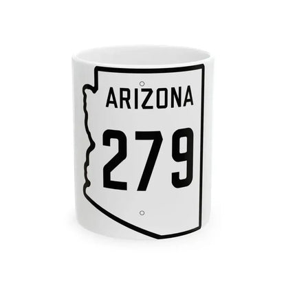Arizona 279 1941 (Arizona) (Road Sign) White Coffee Mug 11oz - Go Mug Yourself