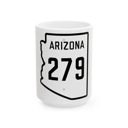 Arizona 279 1941 (Arizona) (Road Sign) White Coffee Mug 15oz - Go Mug Yourself