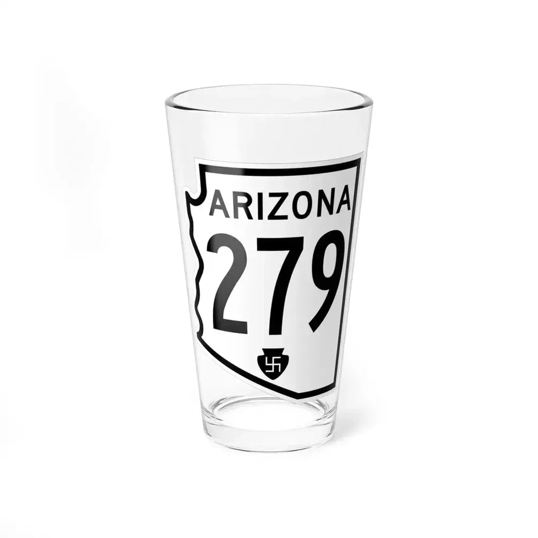 Arizona 279 1956 (Arizona) (Road Sign) Pint Glass 16oz 16oz - Go Mug Yourself