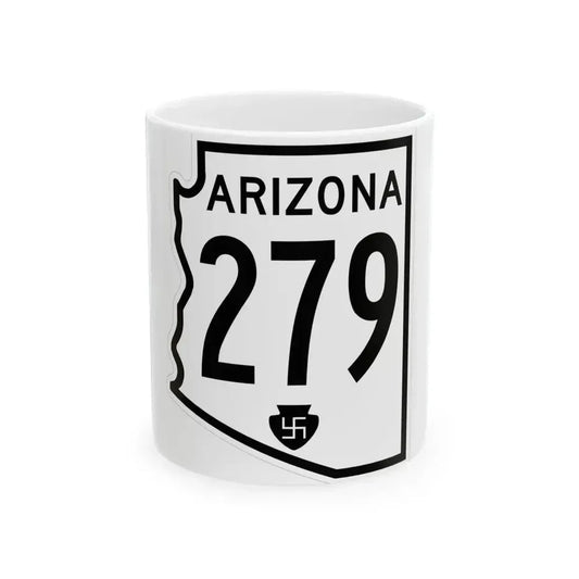 Arizona 279 1956 (Arizona) (Road Sign) White Coffee Mug 11oz - Go Mug Yourself