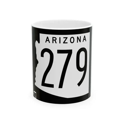 Arizona 279 1963 (Arizona) (Road Sign) White Coffee Mug 11oz - Go Mug Yourself