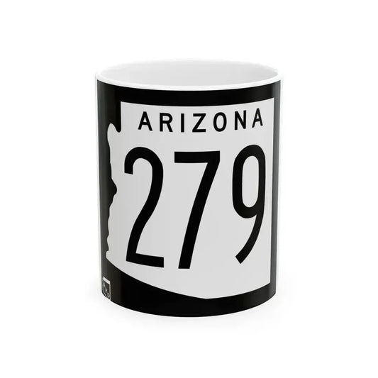 Arizona 279 1963 (Arizona) (Road Sign) White Coffee Mug 11oz - Go Mug Yourself