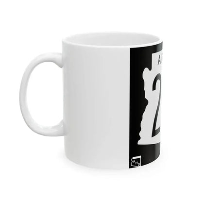 Arizona 279 1963 (Arizona) (Road Sign) White Coffee Mug - Go Mug Yourself