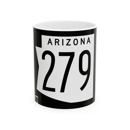 Arizona 279 1973 (Arizona) (Road Sign) White Coffee Mug 11oz - Go Mug Yourself