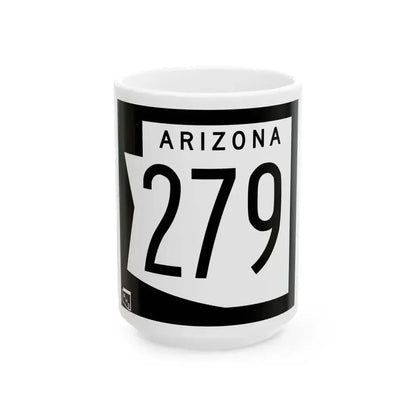 Arizona 279 1973 (Arizona) (Road Sign) White Coffee Mug 15oz - Go Mug Yourself