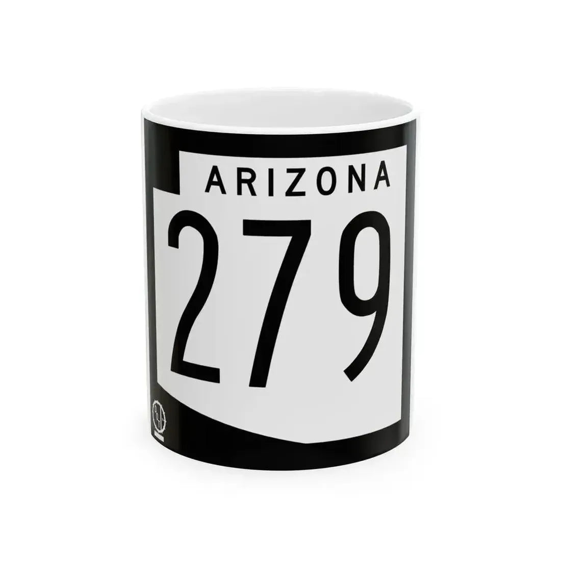 Arizona 279 1978 (Arizona) (Road Sign) White Coffee Mug 11oz - Go Mug Yourself