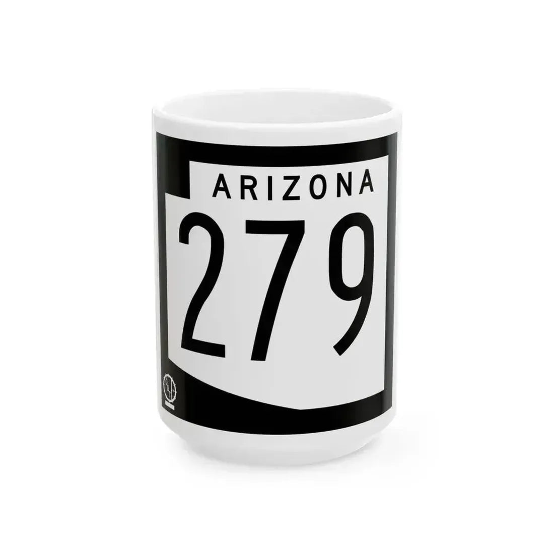 Arizona 279 1978 (Arizona) (Road Sign) White Coffee Mug 15oz - Go Mug Yourself