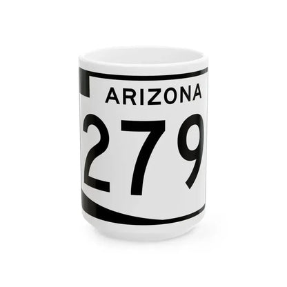 Arizona 279 (Arizona) (Road Sign) White Coffee Mug 15oz - Go Mug Yourself