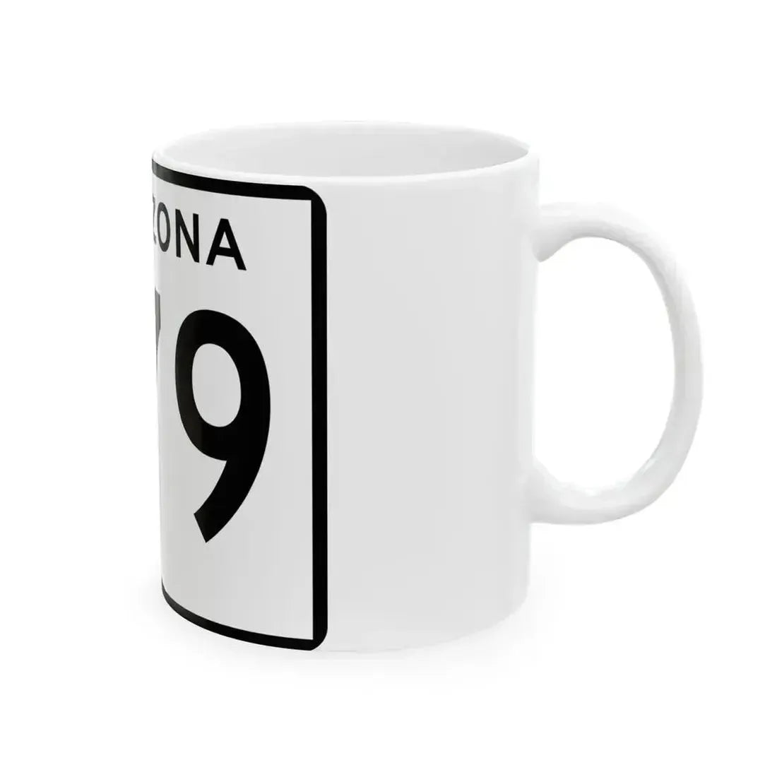 Arizona 279 (Arizona) (Road Sign) White Coffee Mug - Go Mug Yourself