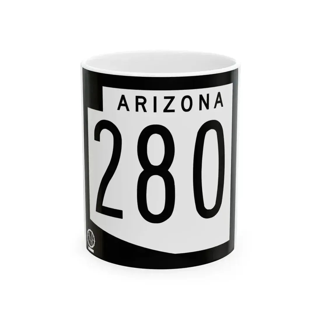 Arizona 280 1978 (Arizona) (Road Sign) White Coffee Mug 11oz - Go Mug Yourself